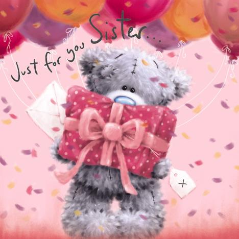 Sister Softly Drawn Me to You Bear Birthday Card £2.09
